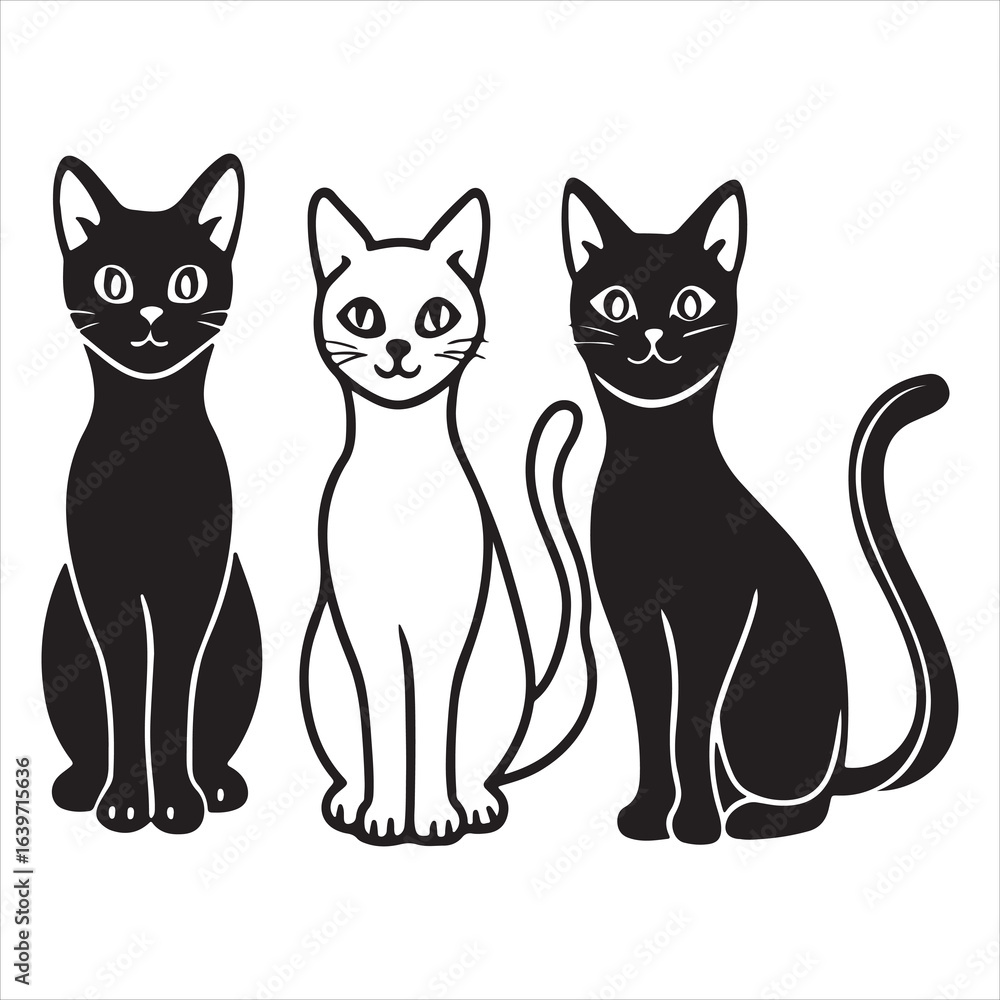Obraz premium A Playful and Affectionate American Shorthair Cat, a Beloved Family Companion with a Cheerful and Energetic Personality
