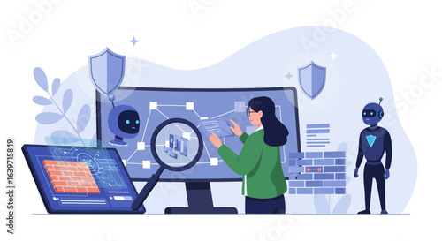 Software security vulnerability assessment using robots and professionals