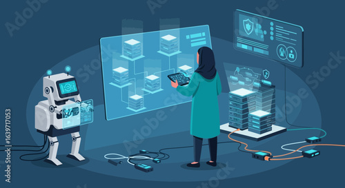 A Future of Cybernetics: Human and Robot Working Together on Data Management