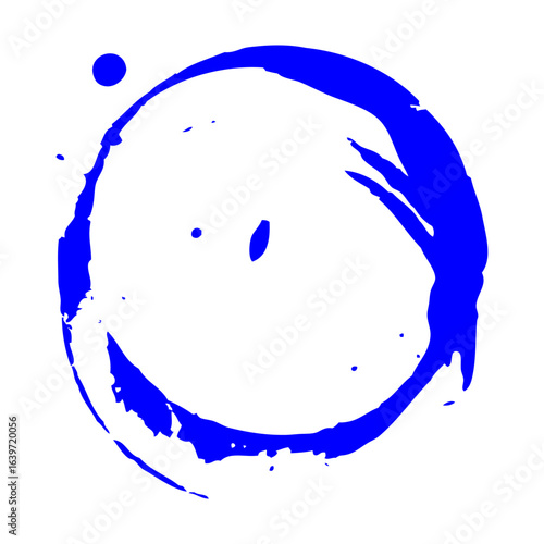 Grime Circle Paint Splash Vector Element