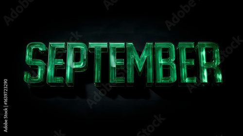 September Month Text