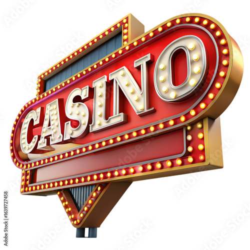 Casino Sign Retro Vegas Style
