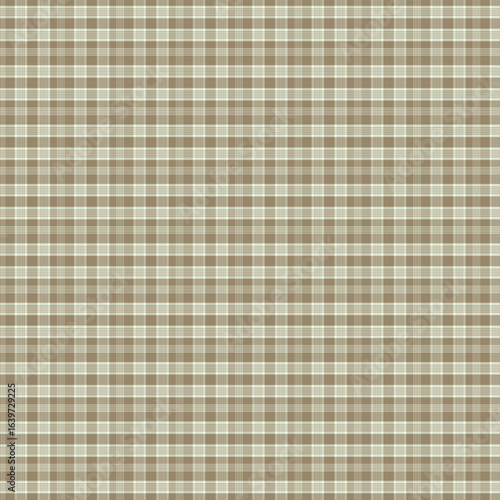 Earthy Brown and Cream Plaid Pattern Background