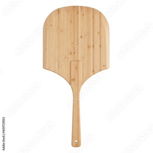 Wooden pizza peel baking tool for a home kitchen or pizzeria