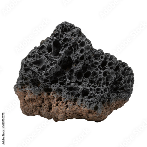 Volcanic lava rock or pumice stone with a porous texture