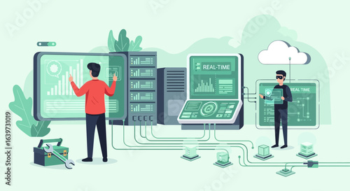 Visual Data Infrastructure depicting Information Technology Solutions