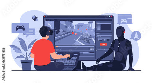 Virtual game development with motion capture technology and modern interface