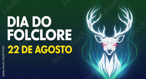 Ilustração vetorial de Anhangá - Folclore Brasileiro