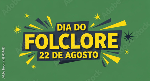 Poster vetorial de Dia Do Folclore - Folclore Brasileiro