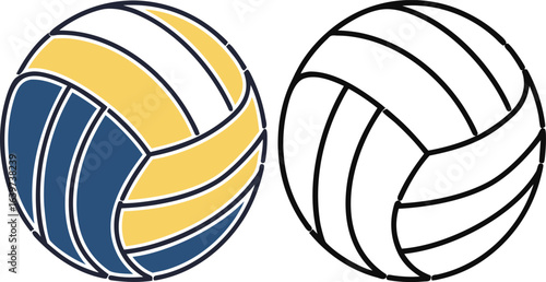 Vector illustration of an abstract background with a ribbon and a fish swimming in a competition of sports ball games