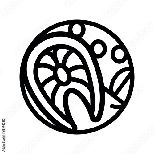 ketogenic diet black line icon for digital and print projects.  Minimal clean icons for apps and websites.