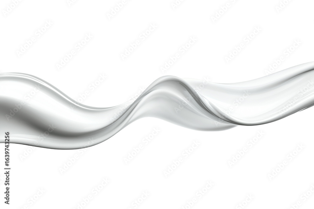 Obraz premium Milk splash wave isolated on white background