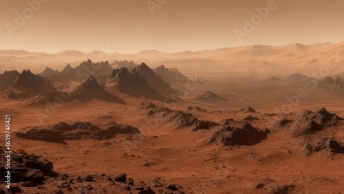 Wallpaper Mural Martian landscape panorama Torontodigital.ca