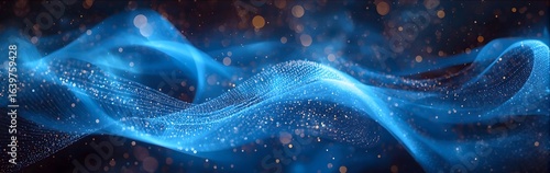 Agentic AI innovation: Autonomous virtual assistants for intelligent automation. Abstract Energy Waves with Agentic AI Mind Representation Concept