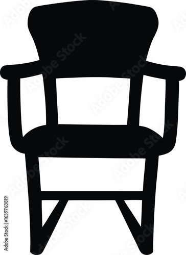 disabled chair silhouette icon