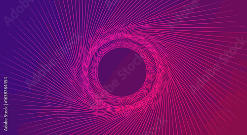 Dynamic abstract design digital space graphic art modern environment artistic perspective vibrant motion effects. Vector illustration