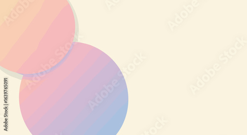 Creative abstract design digital art colorful shapes minimalist setting studio view visual aesthetics for modern projects. Vector illustration