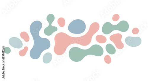 Abstract colorful shapes modern design studio digital art bright environment creative concept. Vector illustration