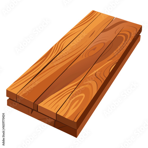 wooden box isolated on white