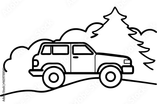 "Off-Road Dirt Bike Jumping Over Hill Icon – Extreme Sports SVG"