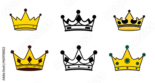 crown emblem, crown badge vector, luxury crown icon, antique crown design, golden tiara vector, royal accessory illustration, sparkling crown vector, coronation crown icon, heritage crown vector, eleg