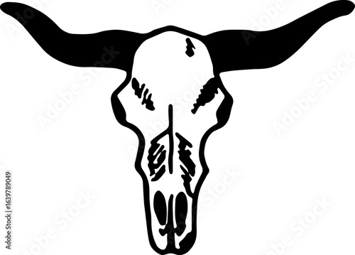 abstract design of American wild west desert with cowboys - hand drawn Black illustration. Ilustraciones del viejo oeste. PNG.JPG. VEKTOR
