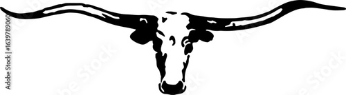 abstract design of American wild west desert with cowboys - hand drawn Black illustration. Ilustraciones del viejo oeste. PNG.JPG. VEKTOR