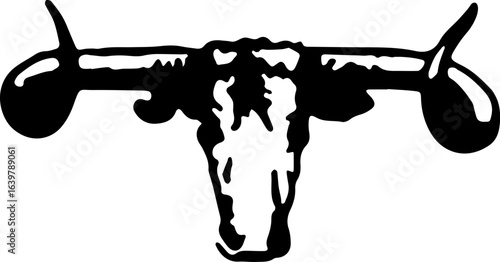 abstract design of American wild west desert with cowboys - hand drawn Black illustration. Ilustraciones del viejo oeste. PNG.JPG. VEKTOR