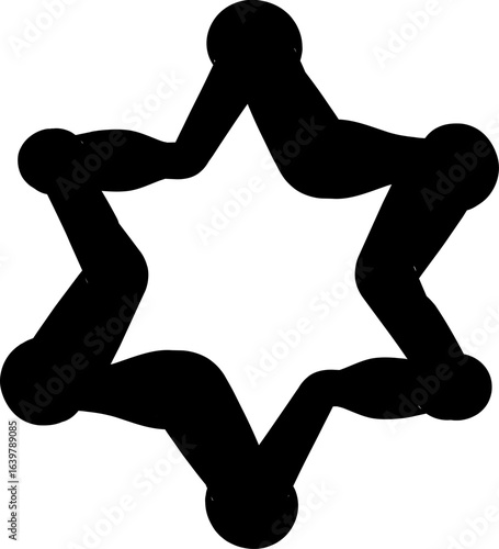 abstract design of American wild west desert with cowboys - hand drawn Black illustration. Ilustraciones del viejo oeste. PNG.JPG. VEKTOR