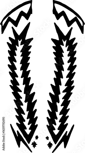 abstract design of American wild west desert with cowboys - hand drawn Black illustration. Ilustraciones del viejo oeste. PNG.JPG. VEKTOR