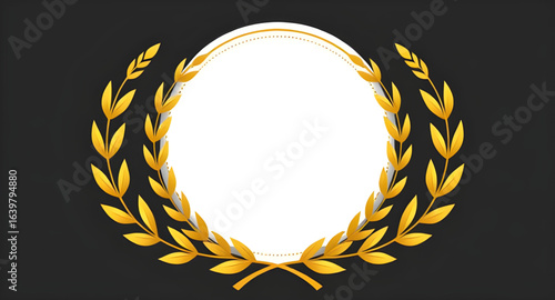 winner wreath, hero wreath, champion wreath, festive wreath, elegant wreath, luxury wreath, noble wreath, ornate wreath, antique wreath, classical symbol, ceremonial wreath, leadership wreath, vintage