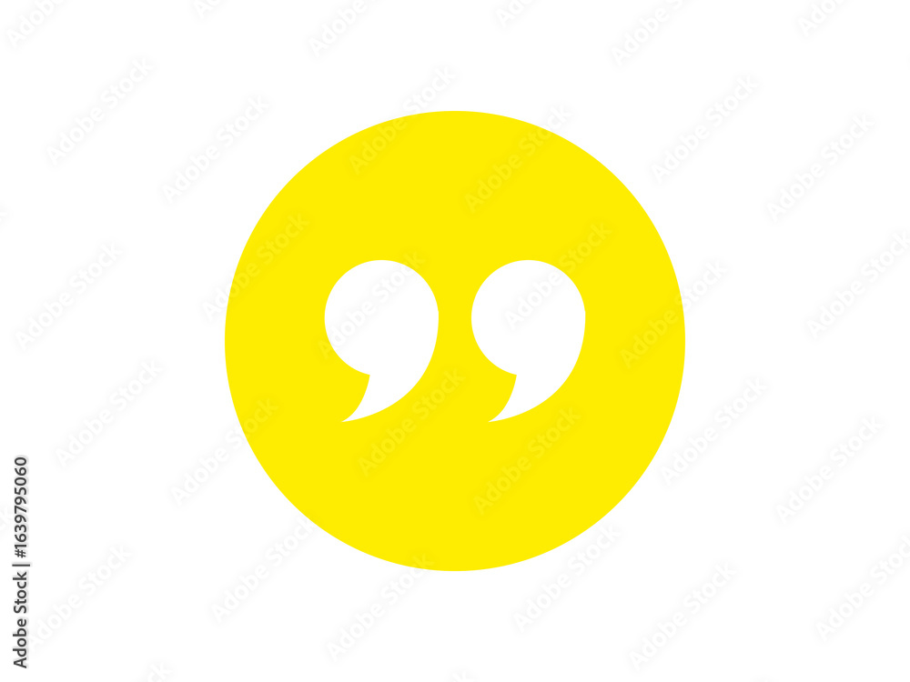 Fototapeta premium quotation mark button icon