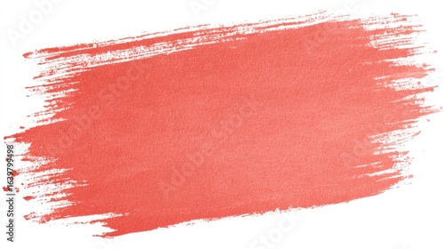 Abstract coral brushstroke