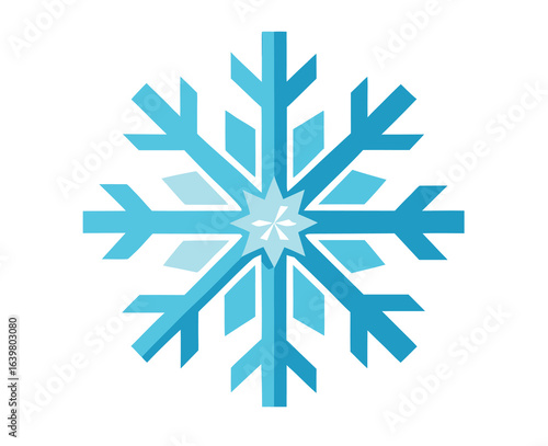 Snowflake Vector Graphic Elements for Winter Decoration and Festive Clipart