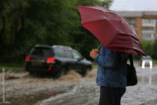 woman with umbrella