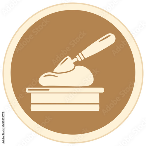 Plastering Equipment Illustration Wall Repair Symbol Restoration Construction Tool Renovation Home Improvements Icon