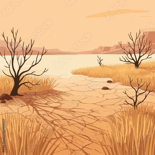 lonely tree in the desert