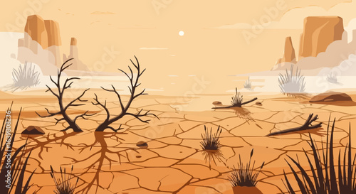 desert landscape with cactus