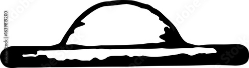 Hand drawn doodle abstract elements,  illustration. figuras ilustradas a mano color negro.