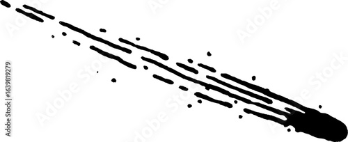 Hand drawn doodle abstract elements,  illustration. figuras ilustradas a mano color negro.