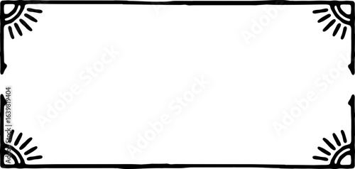 Hand drawn doodle abstract elements,  illustration. figuras ilustradas a mano color negro.