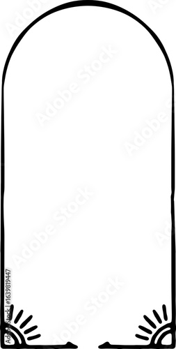 Hand drawn doodle abstract elements,  illustration. figuras ilustradas a mano color negro.
