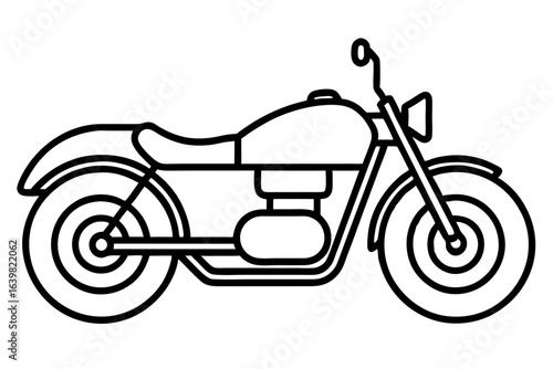 Classic Café Racer Motorcycle with Low Handlebars on Street – Vintage Custom Bike Design