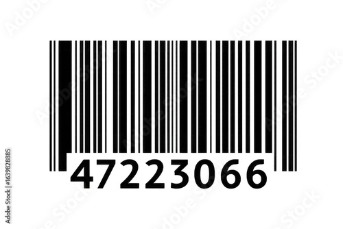 Dark image with vertical lines and a few scattered light spots.  Numbered code