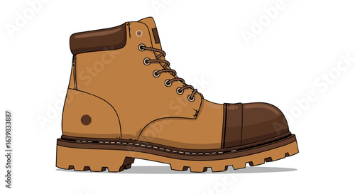 Durable Work Boots with Reinforced Toes and Sturdy Soles for Heavy-Duty Outdoor Activities