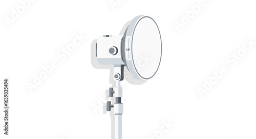 Modern dish antenna with a sleek design and clean white finish suitable for satellite signal reception and modern communication infrastructure
