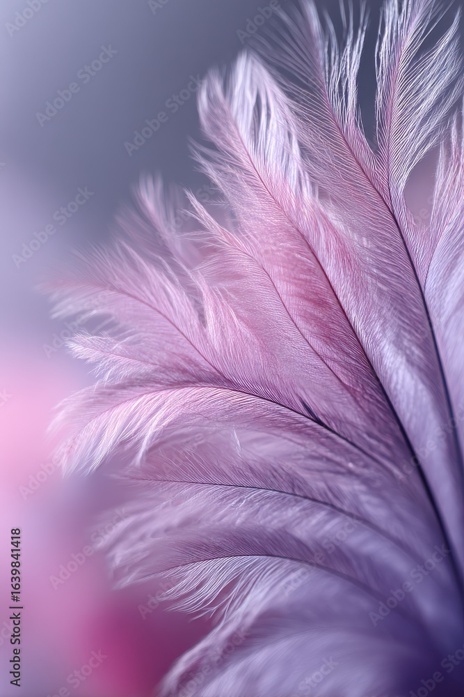 Obraz premium pink feather background high quality image Generative AI 