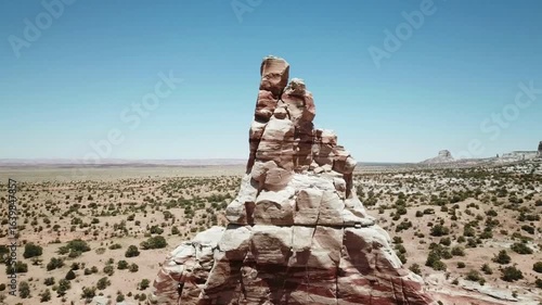 Scenic view of a canyon landscape with rock formations in canyonlands, utah