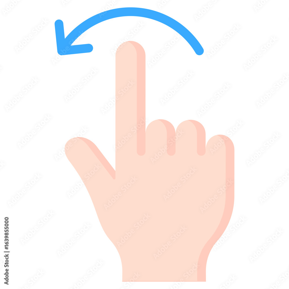 Fototapeta premium Flick Left Icon