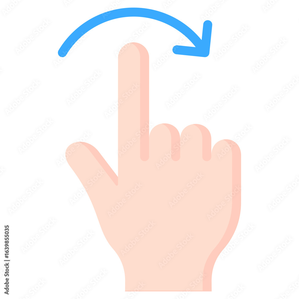 Fototapeta premium Flick Right Icon